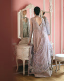 Mushq The Muse Embroidered Net Unstitched 3Pc Suit - Dianna