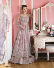 Mushq The Muse Embroidered Net Unstitched 3Pc Suit - Dianna