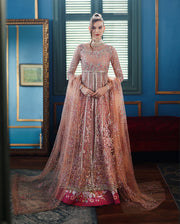 Mushq The Muse Embroidered Net Unstitched 3Pc Suit - Shayna