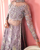 Mushq The Muse Embroidered Net Unstitched 3Pc Suit - Valerie