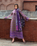 MUSHQ Broadway Embroidered Karandi Unstitched 3Pc Suit - Luce Toscana