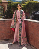 MUSHQ Broadway Embroidered Viscose Unstitched 3Pc Suit - Cortona Bloom