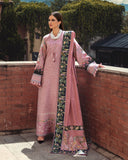 MUSHQ Broadway Embroidered Viscose Unstitched 3Pc Suit - Cortona Bloom