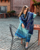 MUSHQ Broadway Embroidered Viscose Unstitched 3Pc Suit - Chianti Glow