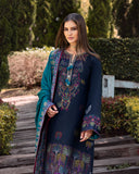 MUSHQ Broadway Embroidered Viscose Unstitched 3Pc Suit - Radiant Solitude