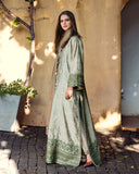 MUSHQ Broadway Embroidered Viscose Unstitched 3Pc Suit - Solare