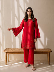 Viana by Sanam Saeed Embroidered Karandi Unstitched 3Pc Suit - MUSE