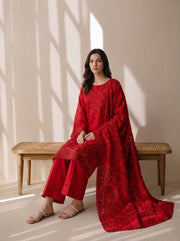 Viana by Sanam Saeed Embroidered Karandi Unstitched 3Pc Suit - MUSE