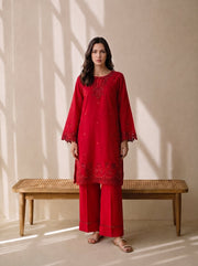 Viana by Sanam Saeed Embroidered Karandi Unstitched 3Pc Suit - MUSE