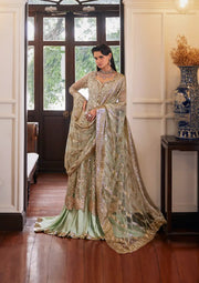Mushq Stardust Embroidered Net Unstitched 3Pc Suit MN23-05 Twilight