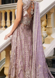 Mushq Stardust Embroidered Net Unstitched 3Pc Suit MN23-06 Selenic