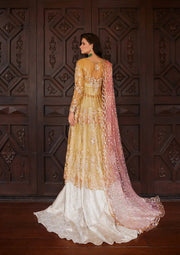 Mushq Stardust Embroidered Net Unstitched 3Pc Suit MN23-08 Sprinkle