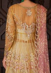 Mushq Stardust Embroidered Net Unstitched 3Pc Suit MN23-08 Sprinkle