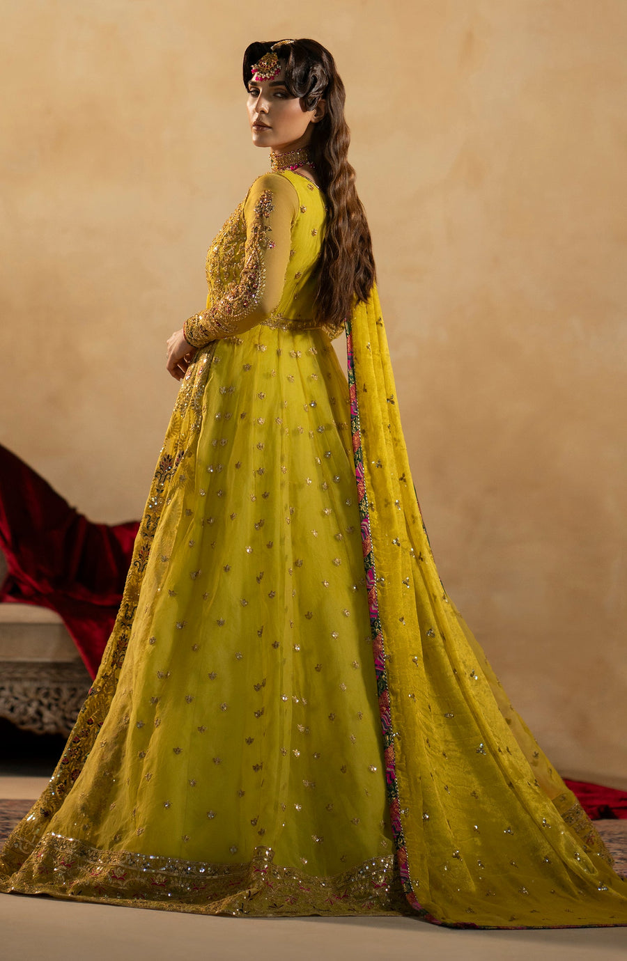 Maryum N Maria Zamani Begum Embroidered Organza Unstitched 3Pc Suit MW23-511