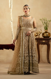 Maryum N Maria Zamani Begum Embroidered Net Unstitched 3Pc Suit MW23-520