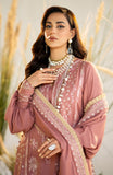 Maryum N Maria Sheharbano Unstitched Peach Leather 3Pc Suit - MW23552