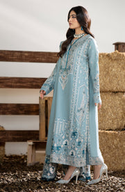 Maryum N Maria Sheharbano Unstitched Peach Leather 3Pc Suit - MW23557