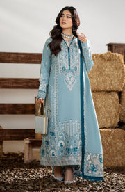 Maryum N Maria Sheharbano Unstitched Peach Leather 3Pc Suit - MW23557