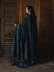 IZEL Musafir Embroidered Italian Woolen Unstitched 3Pc Suit - Adaa