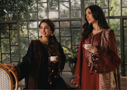 IZEL Musafir Embroidered Italian Woolen Unstitched 3Pc Suit - Sahal