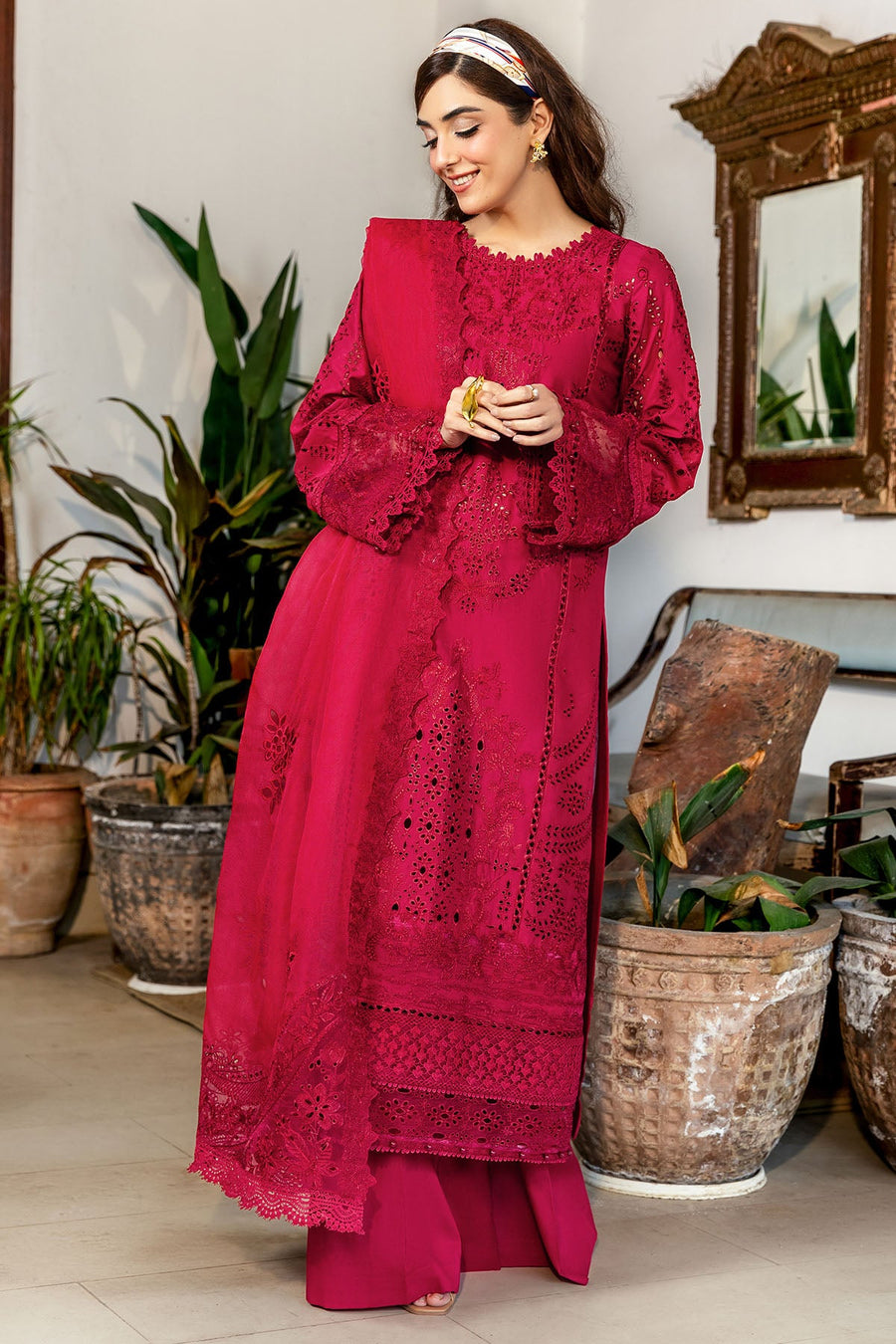 Motifz Premium Embroidered Lawn Unstitched 3Pc Suit 5308-ESME
