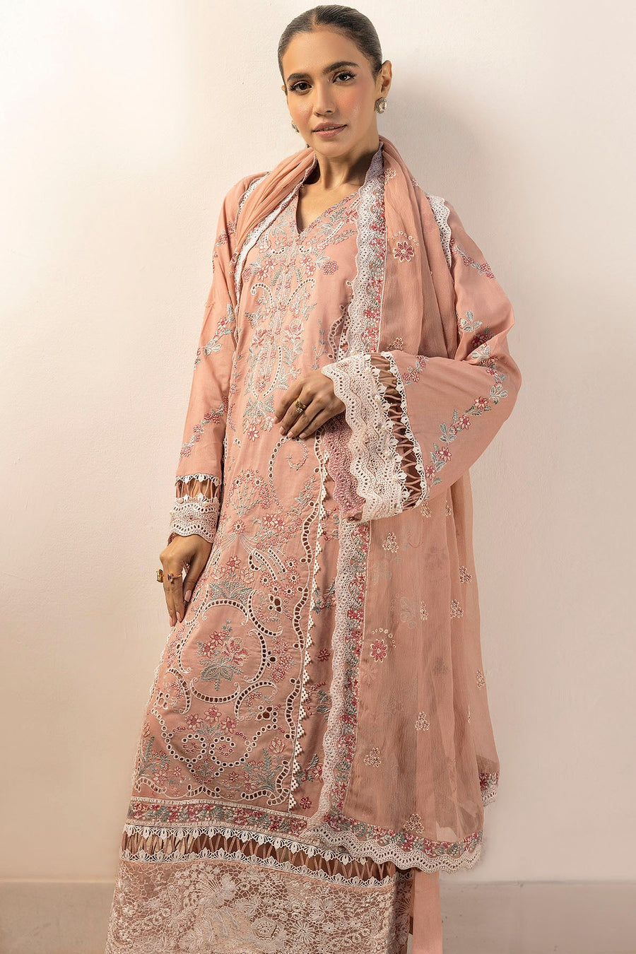Motifz Premium Embroidered Lawn Unstitched 3Pc Suit 5309-BRIELLE