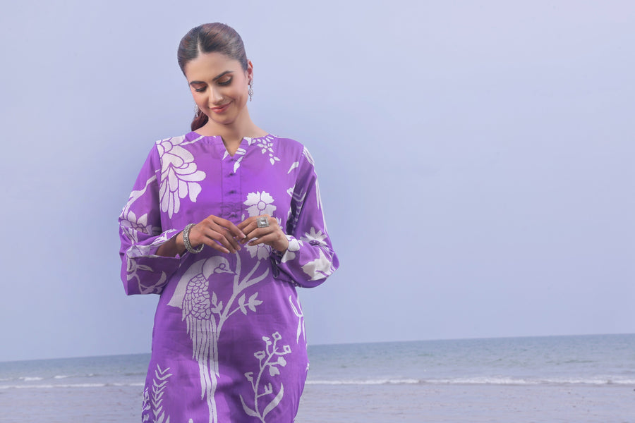 Feathers Whisper Winds Unstitched Printed Lawn 2Pc Suit MYSTEN-FT513