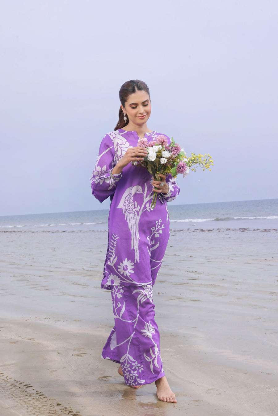 Feathers Whisper Winds Unstitched Printed Lawn 2Pc Suit MYSTEN-FT513