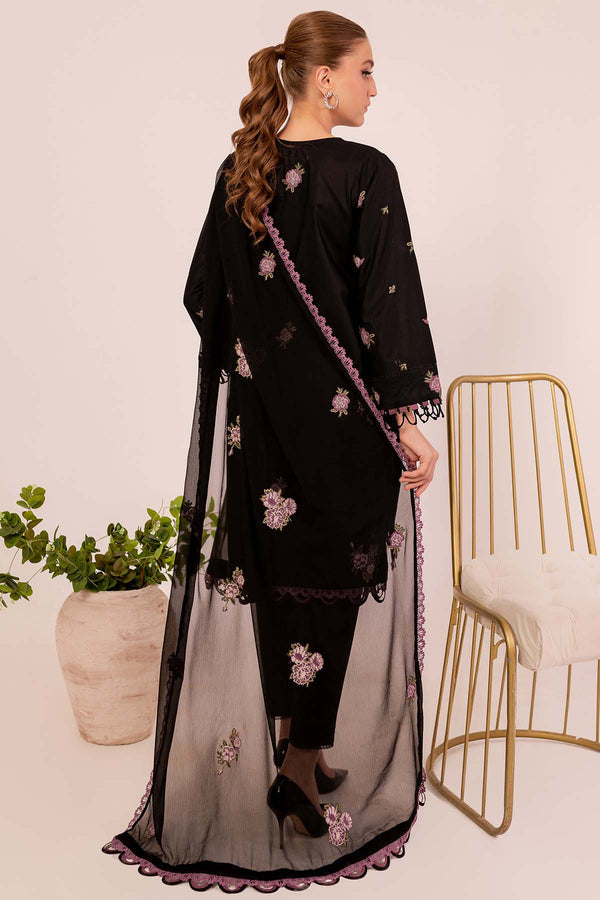 Farasha Summer Essentials Embroidered Lawn Unstitched 3Pc Suit - MYSTIQUE