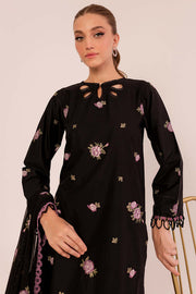 Farasha Summer Essentials Embroidered Lawn Unstitched 3Pc Suit - MYSTIQUE