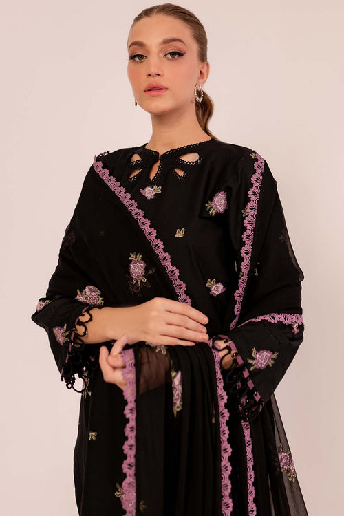 Farasha Summer Essentials Embroidered Lawn Unstitched 3Pc Suit - MYSTIQUE