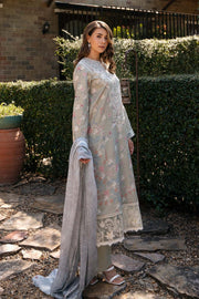 Afrozeh Damask The Holiday Unstitched Lawn 3Pc Suit AL-25-V2-09B MAELIS