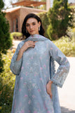 Afrozeh Damask The Holiday Unstitched Lawn 3Pc Suit AL-25-V2-09A MAELIS