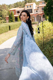 Afrozeh Damask The Holiday Unstitched Lawn 3Pc Suit AL-25-V2-09A MAELIS