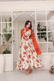 Feathers Premium Whisper of Elan Unstitched Lawn 3Pc Suit Magma Mist-FT681