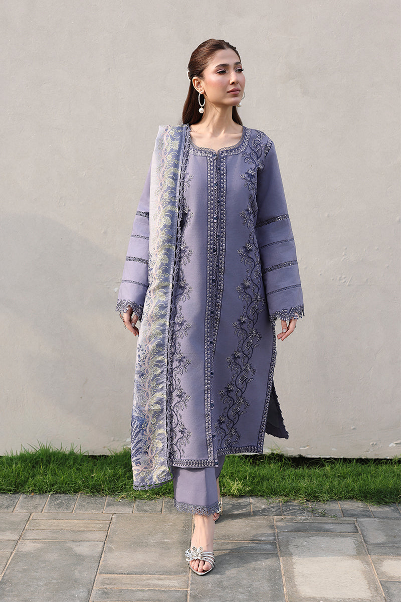 Rang Rasiya Florence Festive Embroidered Lawn Unstitched 3Pc Suit - MAHNAZ