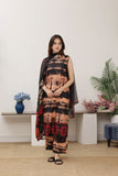 Feathers Premium Printed Lawn Unstitched 3Pc Suit Mahogany Motif-FT771