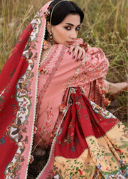 Hussain Rehar Embroidered Khaddar Unstitched 3Pc Suit - Mahpara