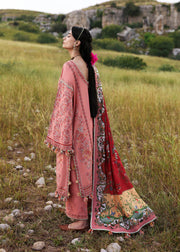 Hussain Rehar Embroidered Khaddar Unstitched 3Pc Suit - Mahpara