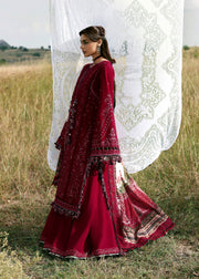 Hussain Rehar Embroidered Khaddar Unstitched 3Pc Suit - Mahrani