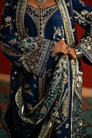 Afrozeh Divani Embroidered Raw Silk Unstitched 3Pc Suit AS-25-06 MAHREEN