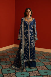 Afrozeh Divani Embroidered Raw Silk Unstitched 3Pc Suit AS-25-06 MAHREEN
