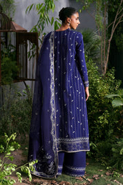 Afrozeh La Fuchsia Embroidered Raw Silk Unstitched 3Pc Suit ALF-25-V1-04 MAISON