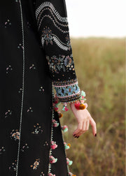 Hussain Rehar Embroidered Khaddar Unstitched 3Pc Suit - Malika