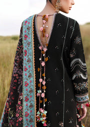 Hussain Rehar Embroidered Khaddar Unstitched 3Pc Suit - Malika