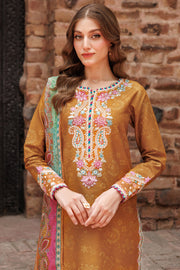 Farasha Seraya Embroidered Lawn Unstitched 3Pc Suit D-08 MALISA