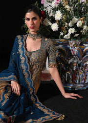Hussain Rehar Festive Embroidered Net Unstitched 3Pc Suit - Man Jogi