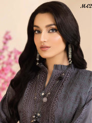 Dilkash Afsana by Manizay Chikankari Karandi Unstitched 3Pc Suit M-02