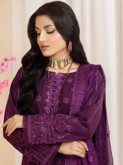 Dilkash Afsana by Manizay Chikankari Karandi Unstitched 3Pc Suit M-04
