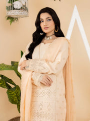 Dilkash Afsana by Manizay Chikankari Karandi Unstitched 3Pc Suit M-05